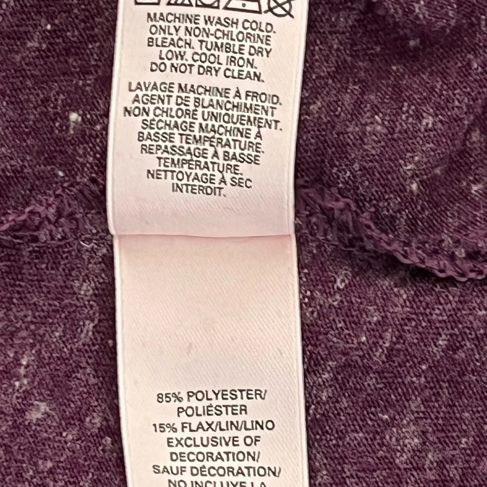 Victoria's Secret 2 Piece Pajama Plum Plaid Pants‎ Light Plum Top Women's XS